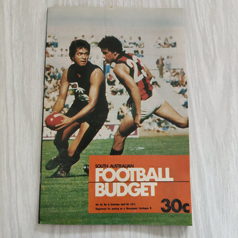 Football 1977 April 30 South Australia Football Budget