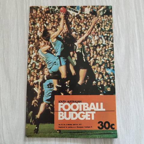 Football 1977 April 25 South Australia Football Budget Magazine