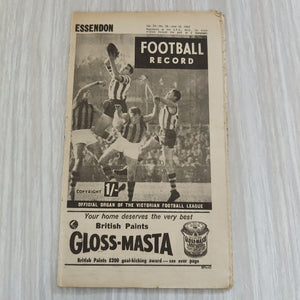 VFL 1965 June 12 Essendon v Collingwood Football Record