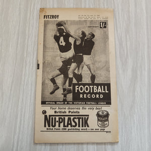 VFL 1965 June 14 Fitzroy v Carlton Football Record