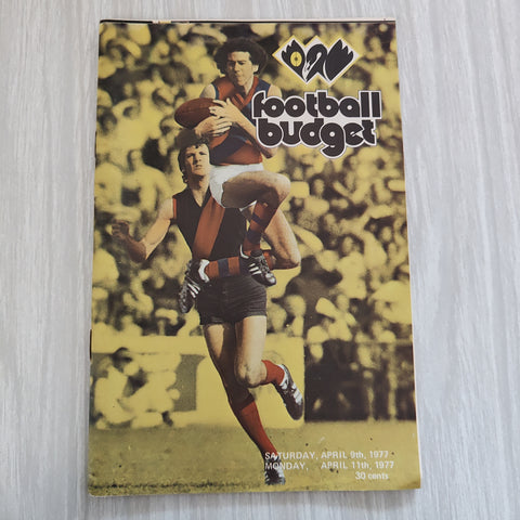 Football 1977 April 9 and 11 West Australia Football Budget Magazine