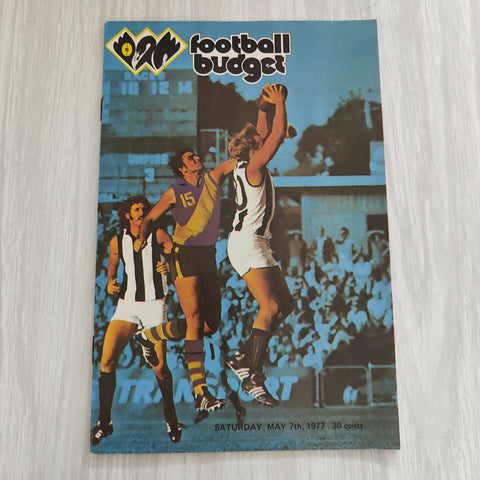 Football 1977 May 7 Western Australia Football Budget Magazine