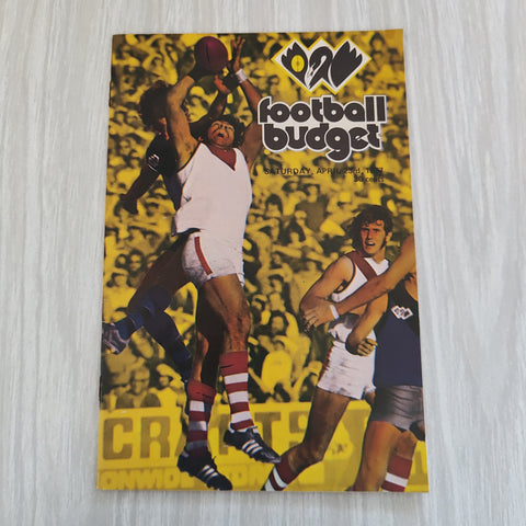 Football 1977 April 23 West Australia Football Budget Magazine