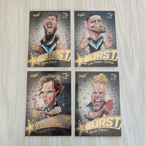 2018 Select Black Starburst Port Adelaide Team Set of 4 Cards