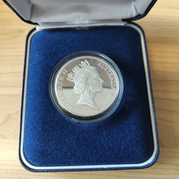 Australia 1996 Royal Australian Mint $10 Australia's Endangered Species Southern Right Whale Silver Piedfort Proof Coin
