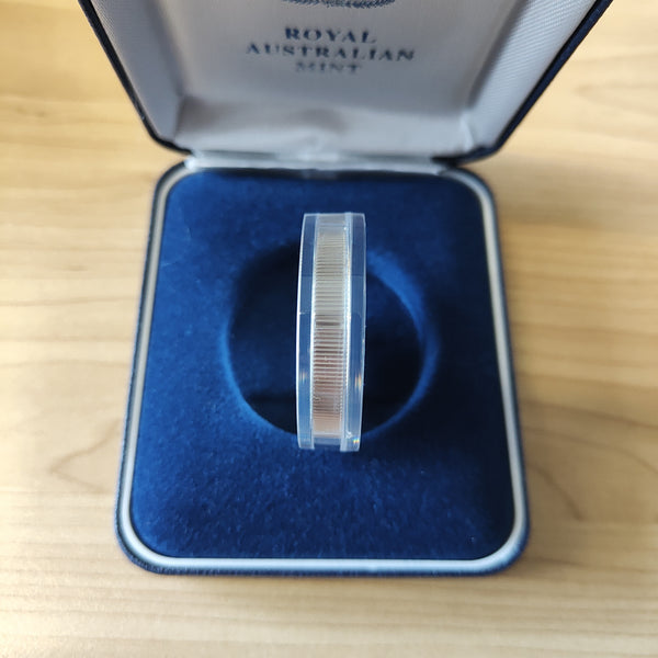 Australia 1996 Royal Australian Mint $10 Australia's Endangered Species Southern Right Whale Silver Piedfort Proof Coin