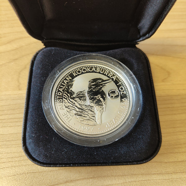 Australia 1997 Perth Mint The Australian Kookaburra Finland Privy Mark 1oz .999 Silver Coin
