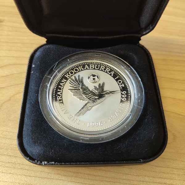 Australia 1996 Perth Mint  $1The Australian Kookaburra Great Britain Privy Mark 1oz .999 Silver Coin