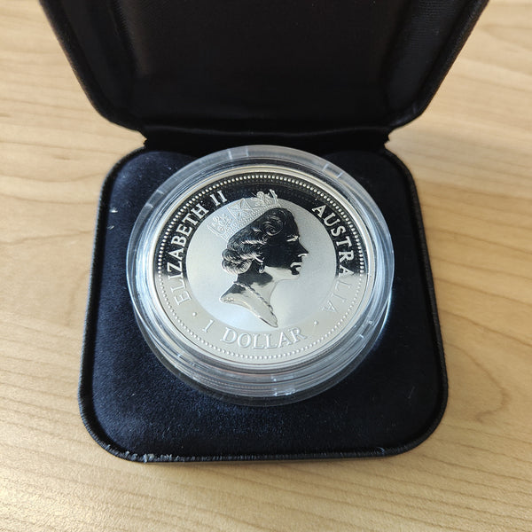 Australia 1996 Perth Mint  $1The Australian Kookaburra Great Britain Privy Mark 1oz .999 Silver Coin