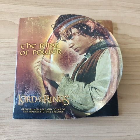 New Zealand 2003 Lord of the Rings The Ring of Power Coin in Folder