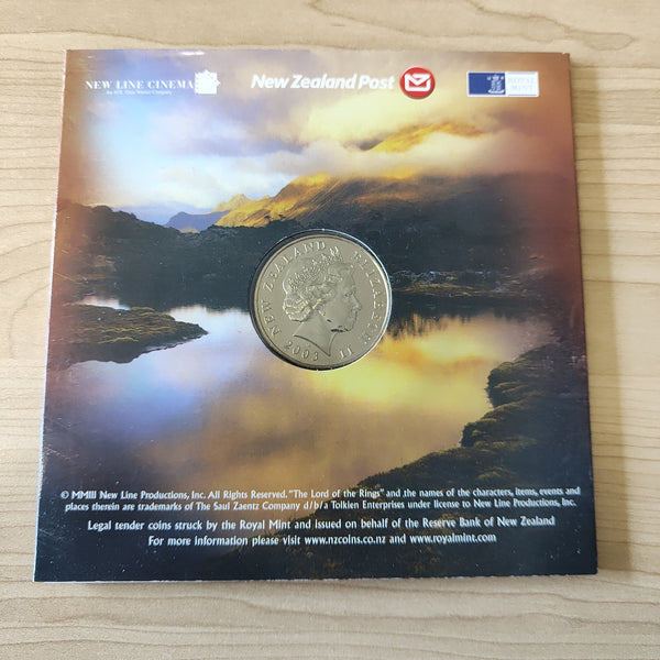 New Zealand 2003 Lord of the Rings The Ring of Power Coin in Folder