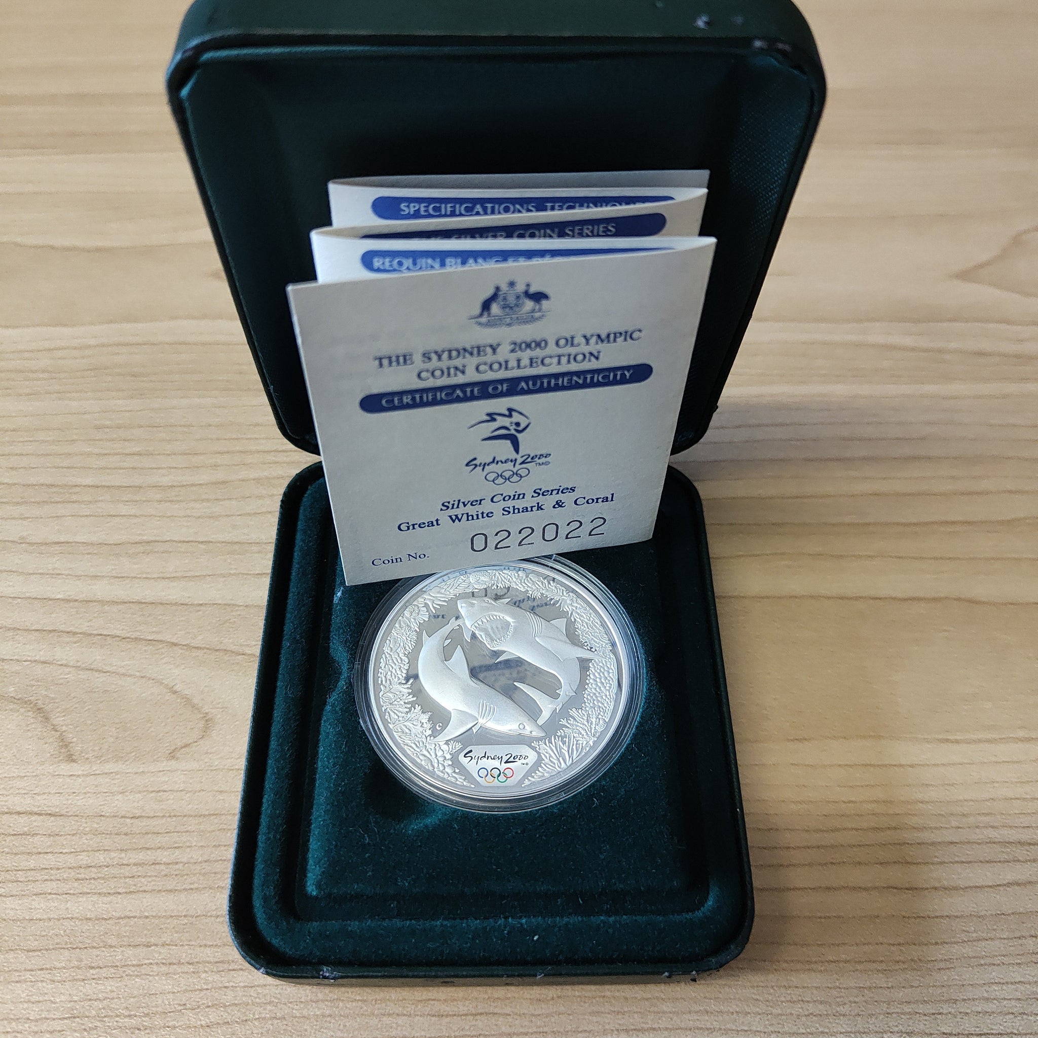 THE SYDNEY 2000 OLYMPIC SILVER COIN-