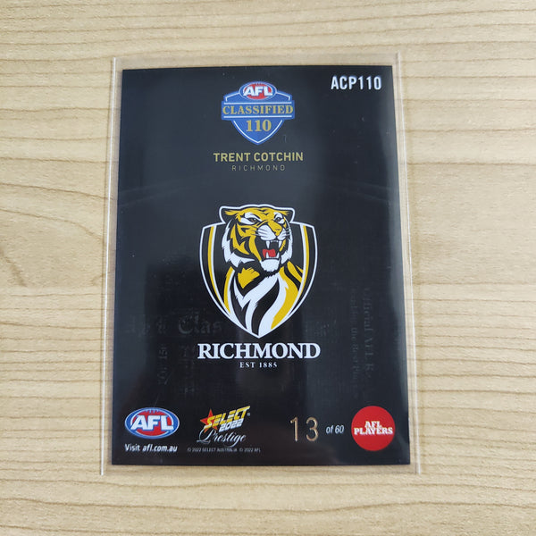 2022 Select Prestige Classified 110 Trent Cotchin Richmond 13/60