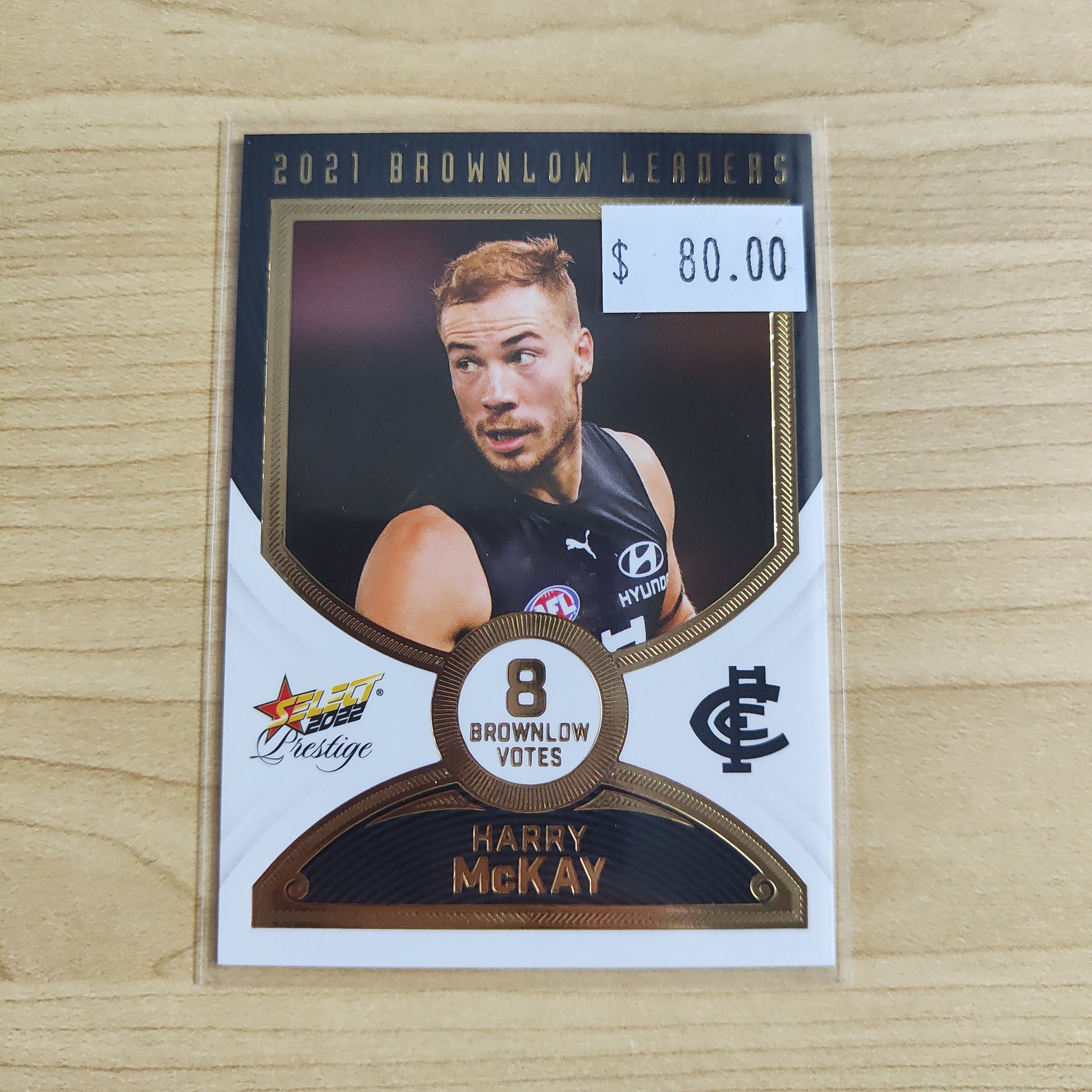 2022 Select Prestige Brownlow Leaders Harry McKay Carlton 41/80
