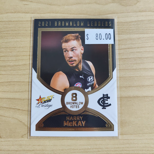 2022 Select Prestige Brownlow Leaders Harry McKay Carlton 41/80
