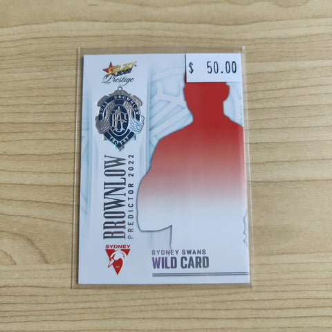 2022 Select Prestige Platinum Brownlow Predictor Sydney Wild Card 41/60