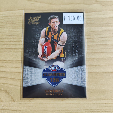 2022 Select Prestige Classified 128 Sam Frost Hawthorn LOW NUMBER 03/60
