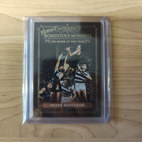 2021 Select Supremacy Momentous Moments Peter Bosustow Carlton 02/70