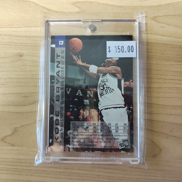 1996 Press Pass Draft Pick Kobe Bryant Lower Merion NBA Basketball Card