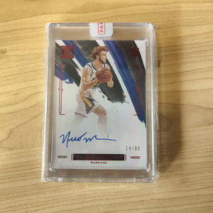 2020 Panini Impeccable Signature Rookie Card Nico Mannion Warriors NBA Basketball Card 14/88