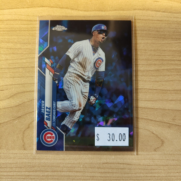 2020 Topps Chrome Javier Baez Chicago Cubs Baseball Card