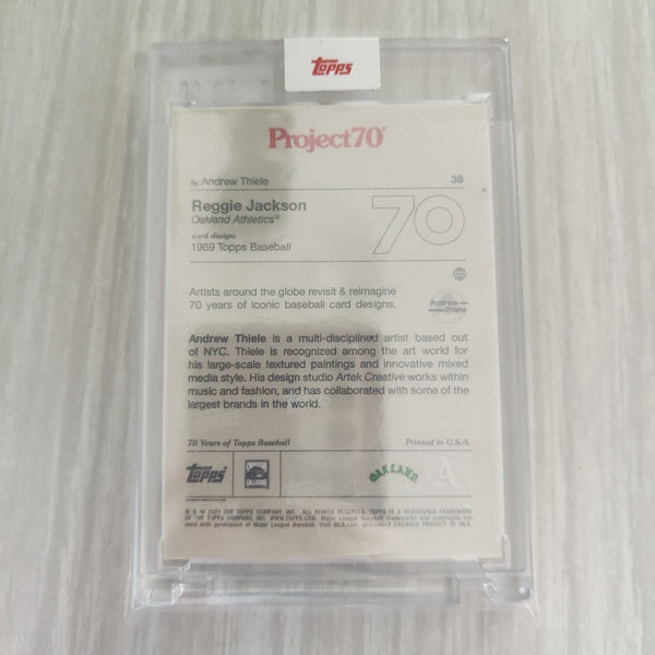 2021 Topps Project 70 Reggie Jackson Card #38 Artist Andrew Thiele Baseball Card