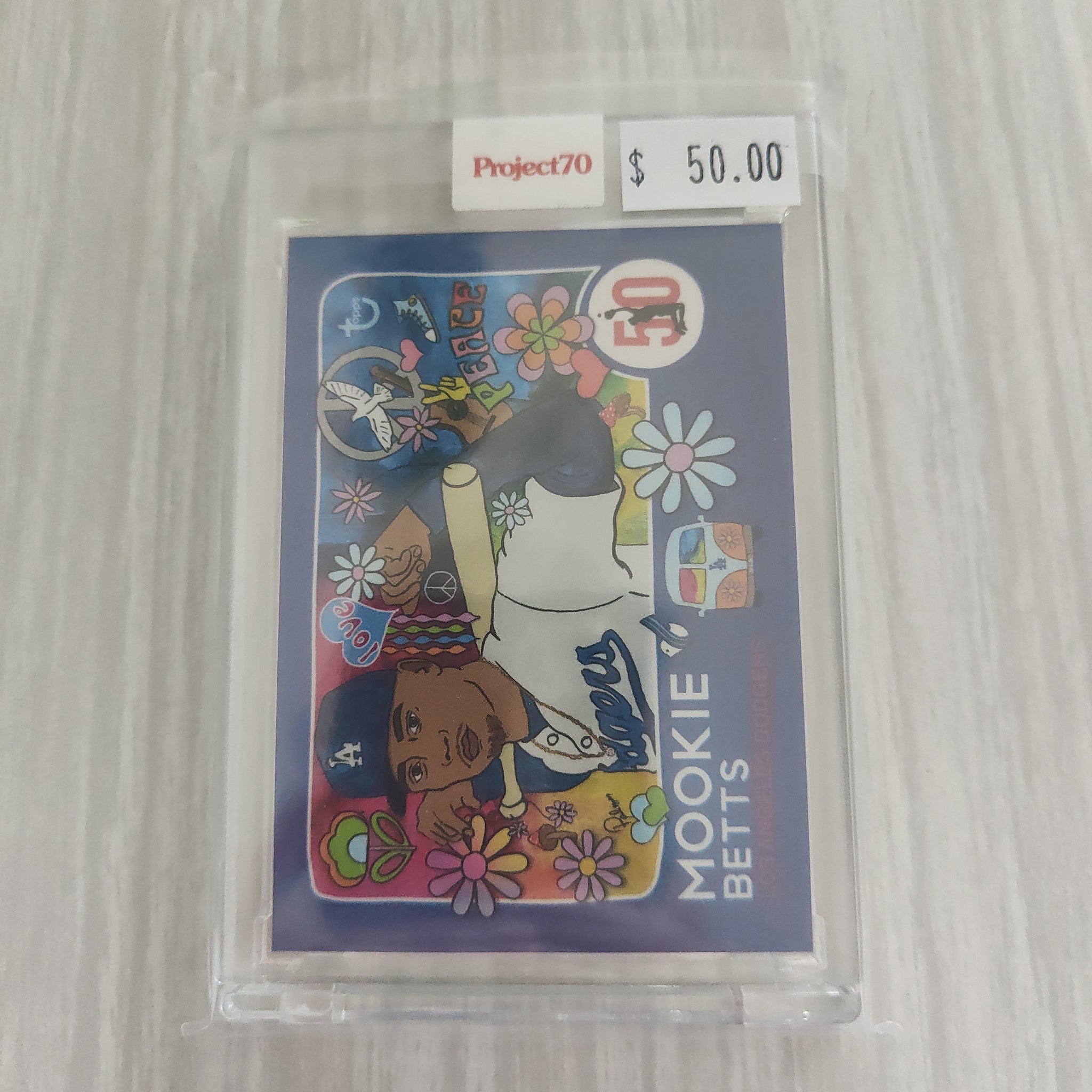 2021 Topps Project 70 Mookie Betts Card #54 Artist Brittney Palmer Baseball Card