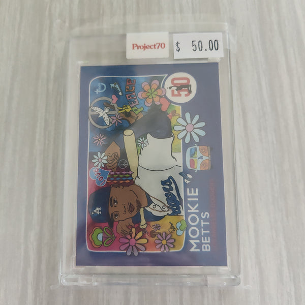 2021 Topps Project 70 Mookie Betts Card #54 Artist Brittney Palmer Baseball Card