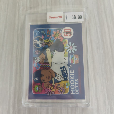 2021 Topps Project 70 Mookie Betts Card #54 Artist Brittney Palmer Baseball Card