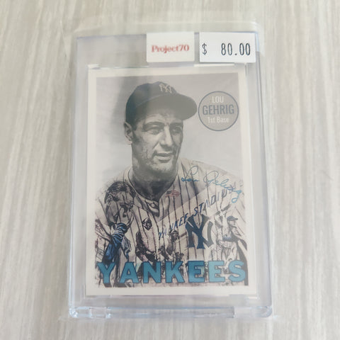 2021 Topps Project 70 Lou Gehrig Card #70 Artist Lauren Taylor Baseball Card