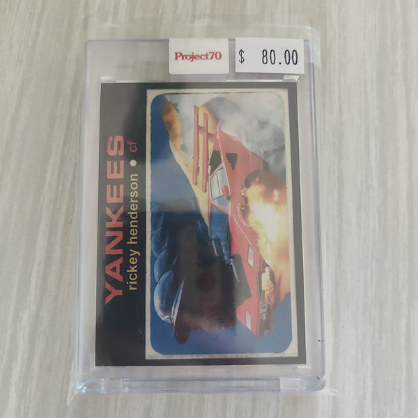 2021 Topps Project 70 Rickey Henderson Card #76 Artist Action Bronson Baseball Card