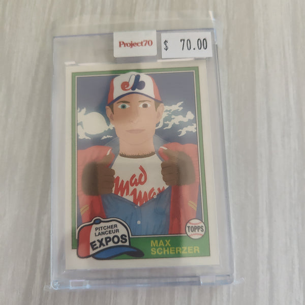 2021 Topps Project 70 Max Scherzer Card #111 Artist Keith Shore Baseball Card