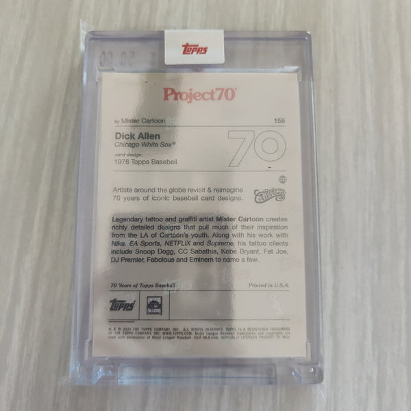 2021 Topps Project 70 Dick Allen Card #155 Artist Mister Cartoon Baseball Card