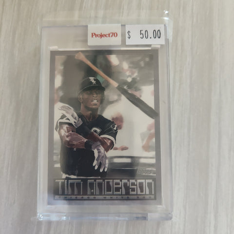 2021 Topps Project 70 Tim Anderson Card #190 Artist Jacob Rochester Baseball Card