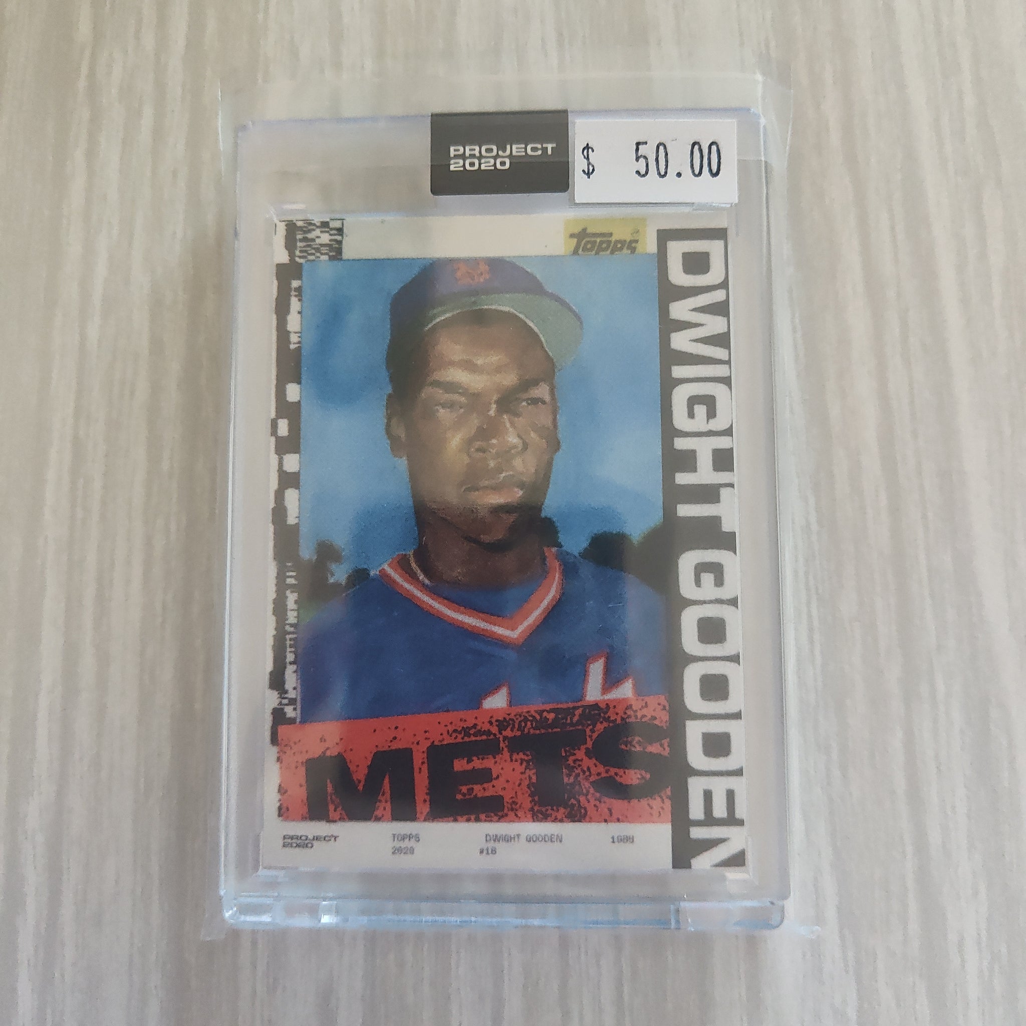 2020 Topps Project 2020 Dwight Gooden Card #164 Artist Jacob Rochester Baseball Card