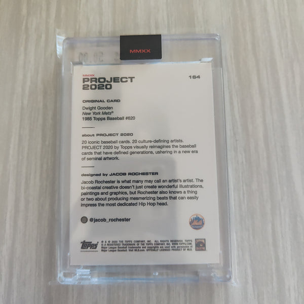 2020 Topps Project 2020 Dwight Gooden Card #164 Artist Jacob Rochester Baseball Card