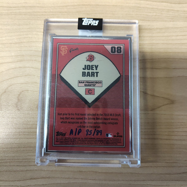 2021 Topps Card Joey Bart Giants #08 Artist Proof 85/89 Baseball Card