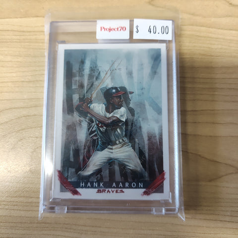 2021 Topps Project 70 Hank Aaron Card #23 Artist Chuck Styles Baseball Card
