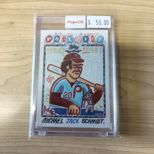 2021 Topps Project 70 Mike Schmidt Card #28 Artist Efdot Baseball Card