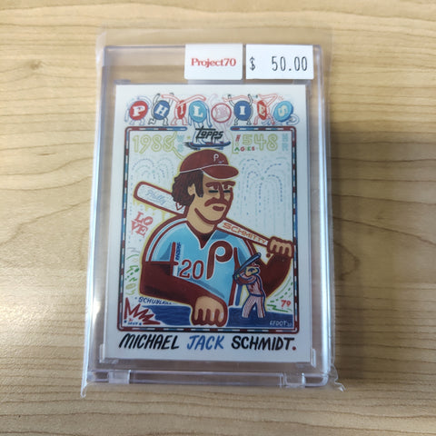 2021 Topps Project 70 Mike Schmidt Card #28 Artist Efdot Baseball Card