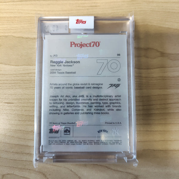 2021 Topps Project 70 Reggie Jackson Card #96 Artist JK5 Baseball Card