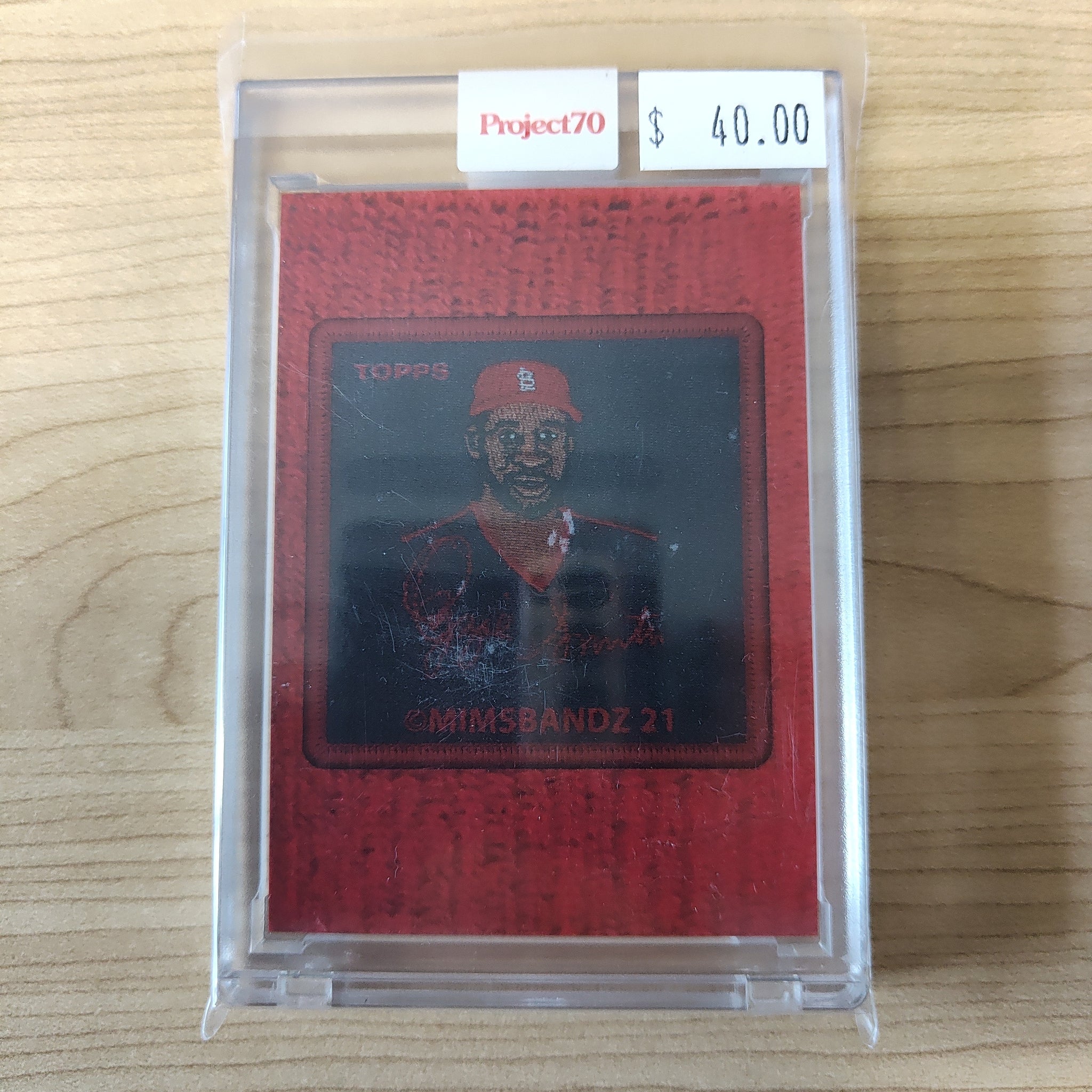 2021 Topps Project 70 Ozzie Smith Card #101 Artist Mimsbandz Baseball Card