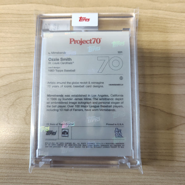 2021 Topps Project 70 Ozzie Smith Card #101 Artist Mimsbandz Baseball Card