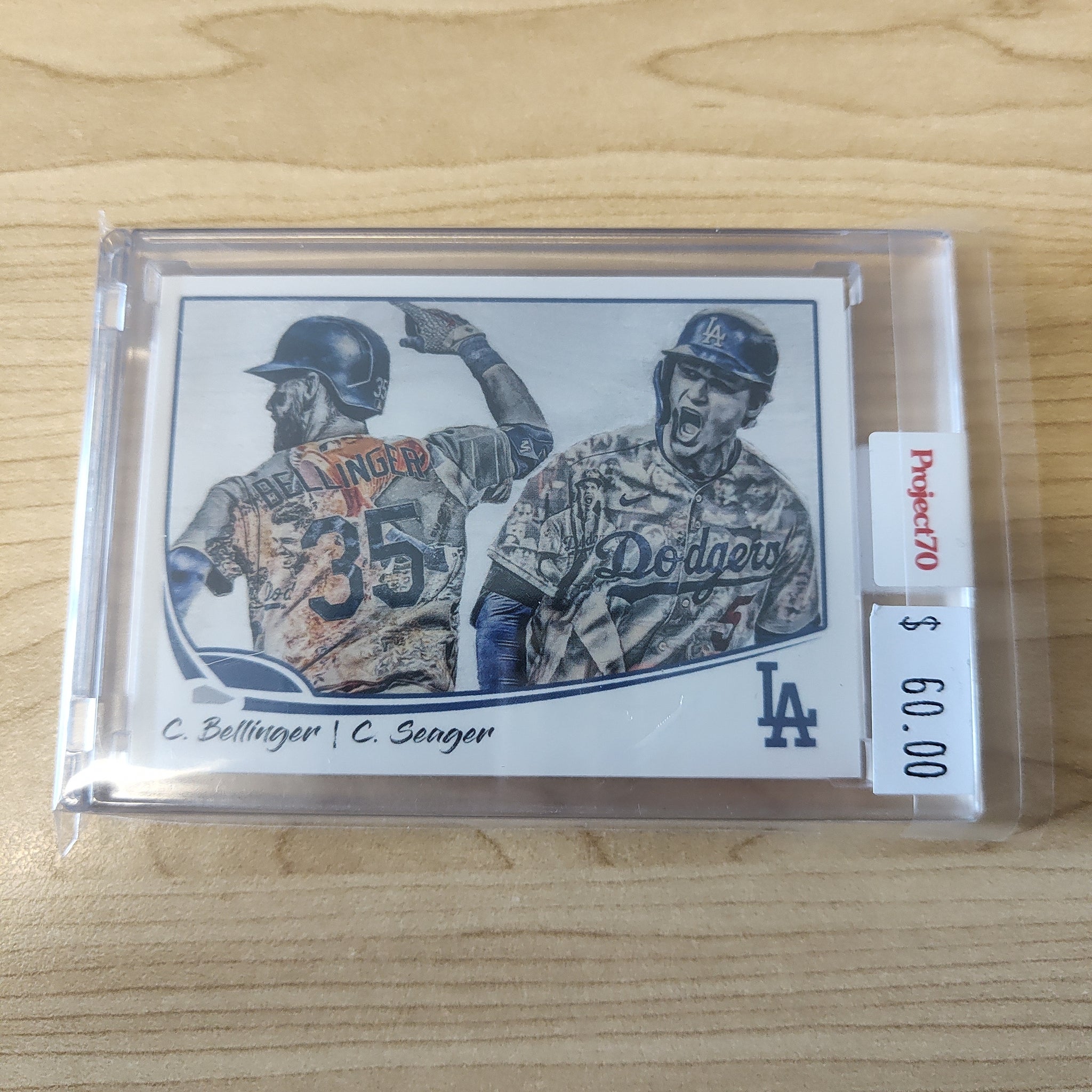 2021 Topps Project 70 Bellinger Seager Card #104 Artist Lauren Taylor Baseball Card