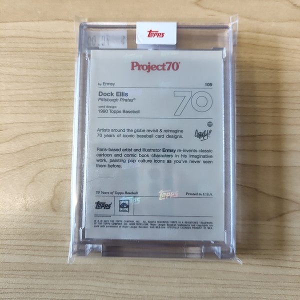 2021 Topps Project 70 Dock Ellis Card #109 Artist Ermsy Baseball Card
