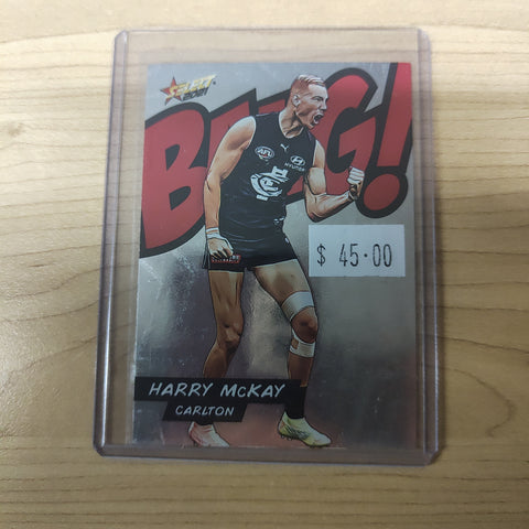 2021 AFL Select Footy Stars Bang Card Harry McKay Carlton No.159/210