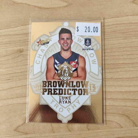 2019 Select Gold Brownlow Predictor Luke Ryan Fremantle