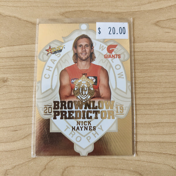 2019 Select Gold Brownlow Predictor Nick Haynes GWS