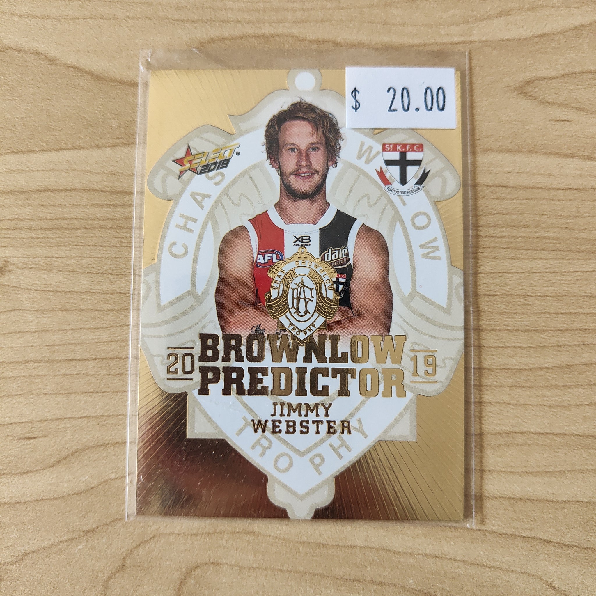 2019 Select Gold Brownlow Predictor Jimmy Webster St Kilda