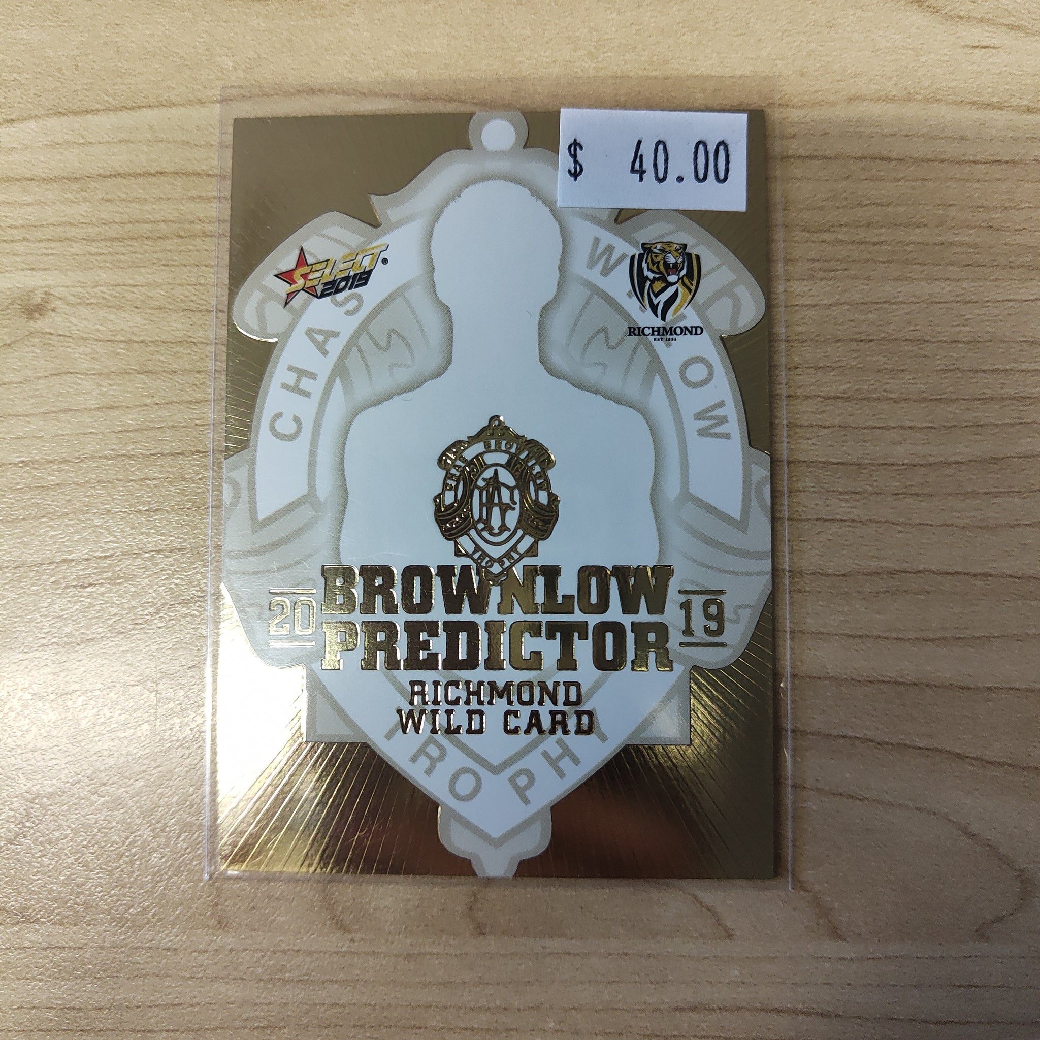2019 Select Gold Brownlow Predictor Richmond Wild Card